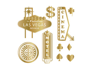 Vintage Vegas 6”x6” Foil Transfers