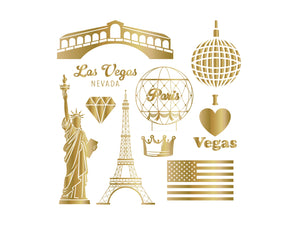 Vintage Vegas 6”x6” Foil Transfers