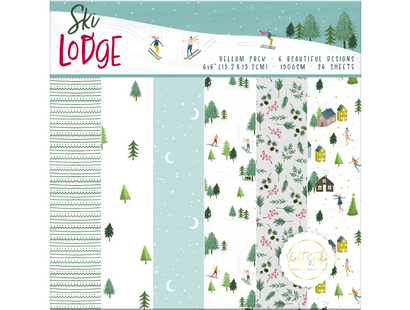 6x6" Vellum Pack - Ski Lodge - Violet Studios