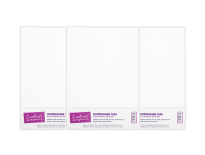 Crafter's Companion Watercolour Card Collection - 3 Pack