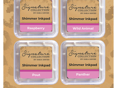 Sara Signature Wild at Heart Shimmer Inkpads 6 Piece