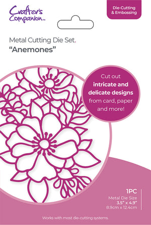 Gemini Large Outline Floral Die - Anemones