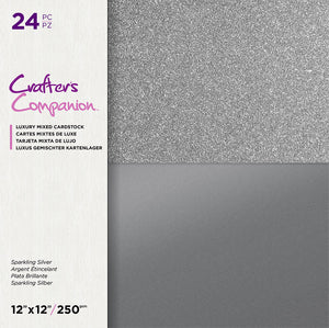 Crafter's Companinon Mixed Cardstock Collection - Glittering Gold, Regal Rose Gold & Sparkling Silver