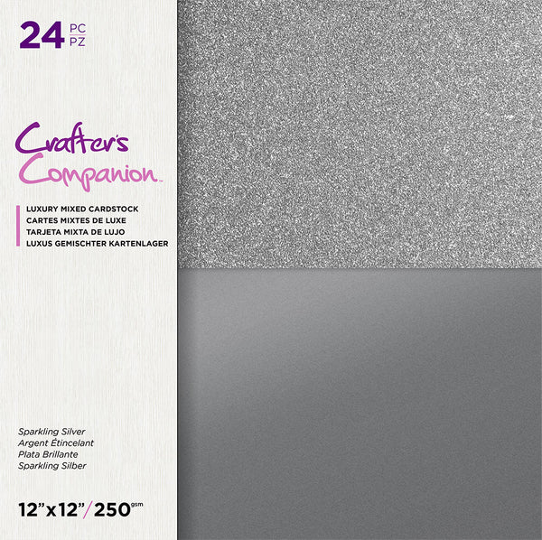 Crafter's Companinon Mixed Cardstock Collection - Glittering Gold, Regal Rose Gold & Sparkling Silver