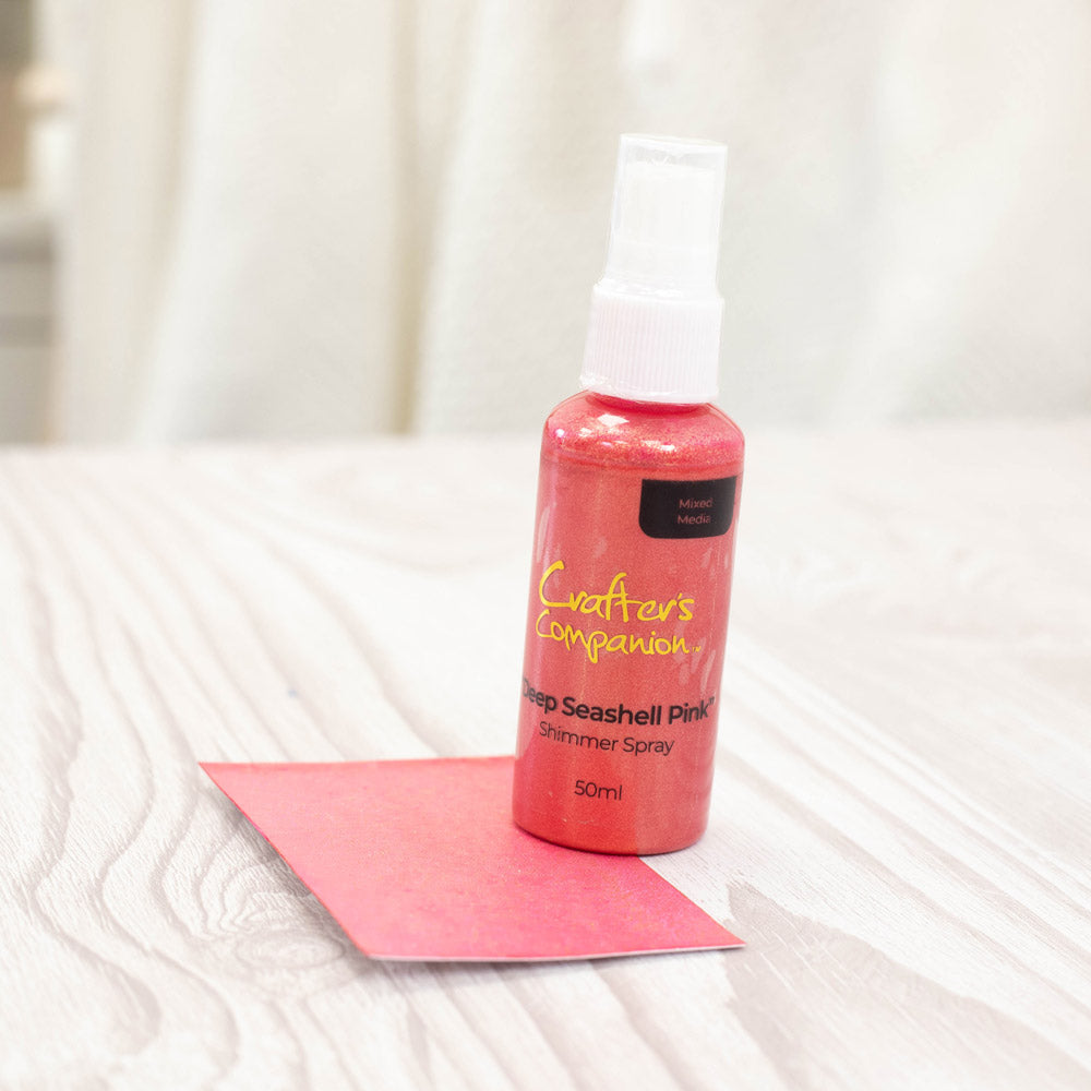 Crafter's Companion Shimmer Spray - Deep Seashell Pink