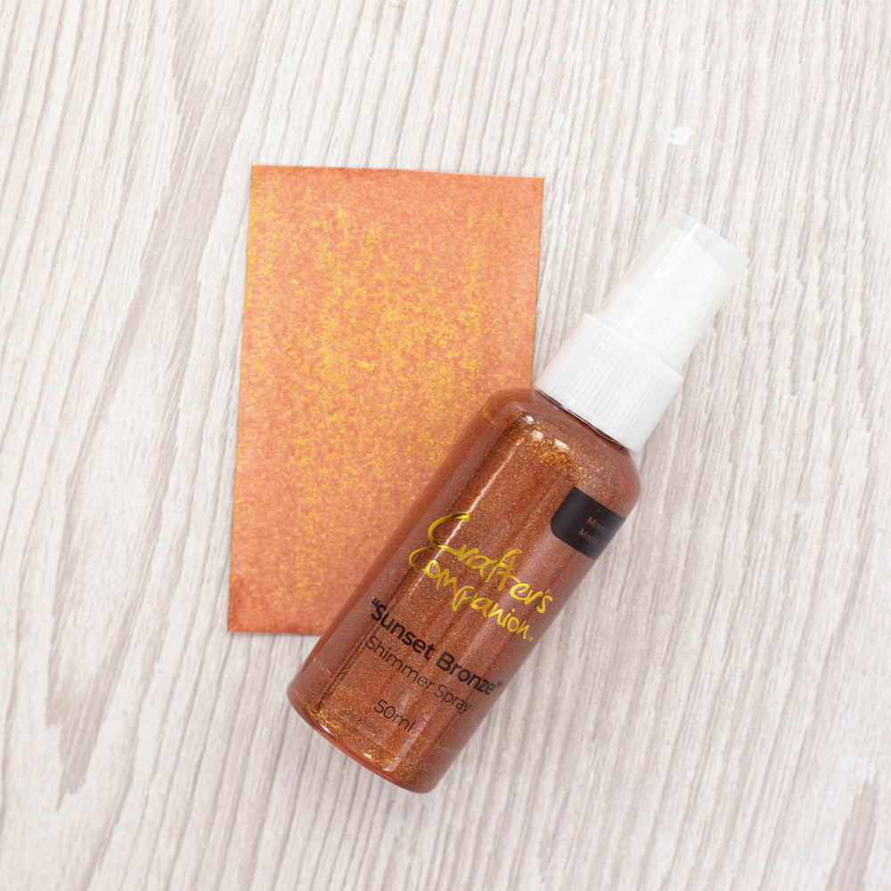 Crafter's Companion Shimmer Spray - Sunset Bronze