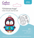 Crafter's Companion Cute Penguin Stamps - Christmas Hugs