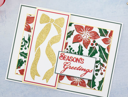 Crafters Companion Stencil Set - Christmas Poinsettia