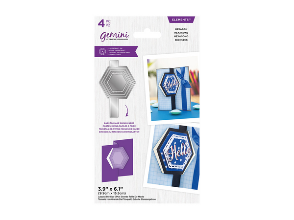 Gemini Swing Card Dies Circle and Hexagon Collection - 2pk