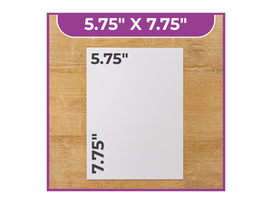 Crafters Companion - Craft Room Essentials - Mount Board 5.75 x 7.75 - White (20 Pack)