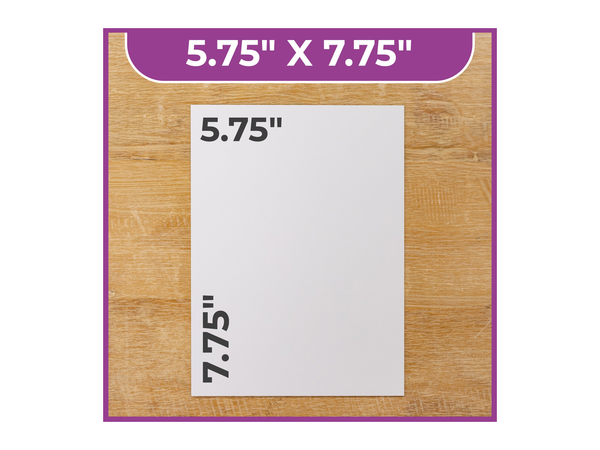 Crafters Companion - Craft Room Essentials - Mount Board 5.75 x 7.75 - White (20 Pack)