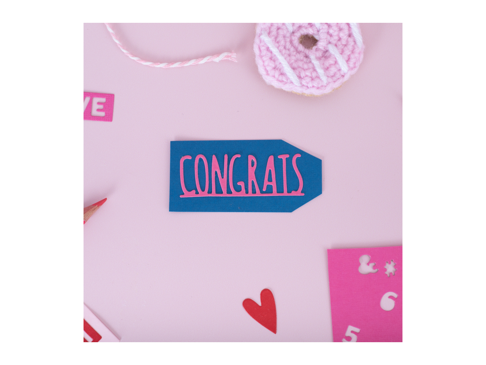 Crafters Companion - Die Cutting & Embossing - Congrats