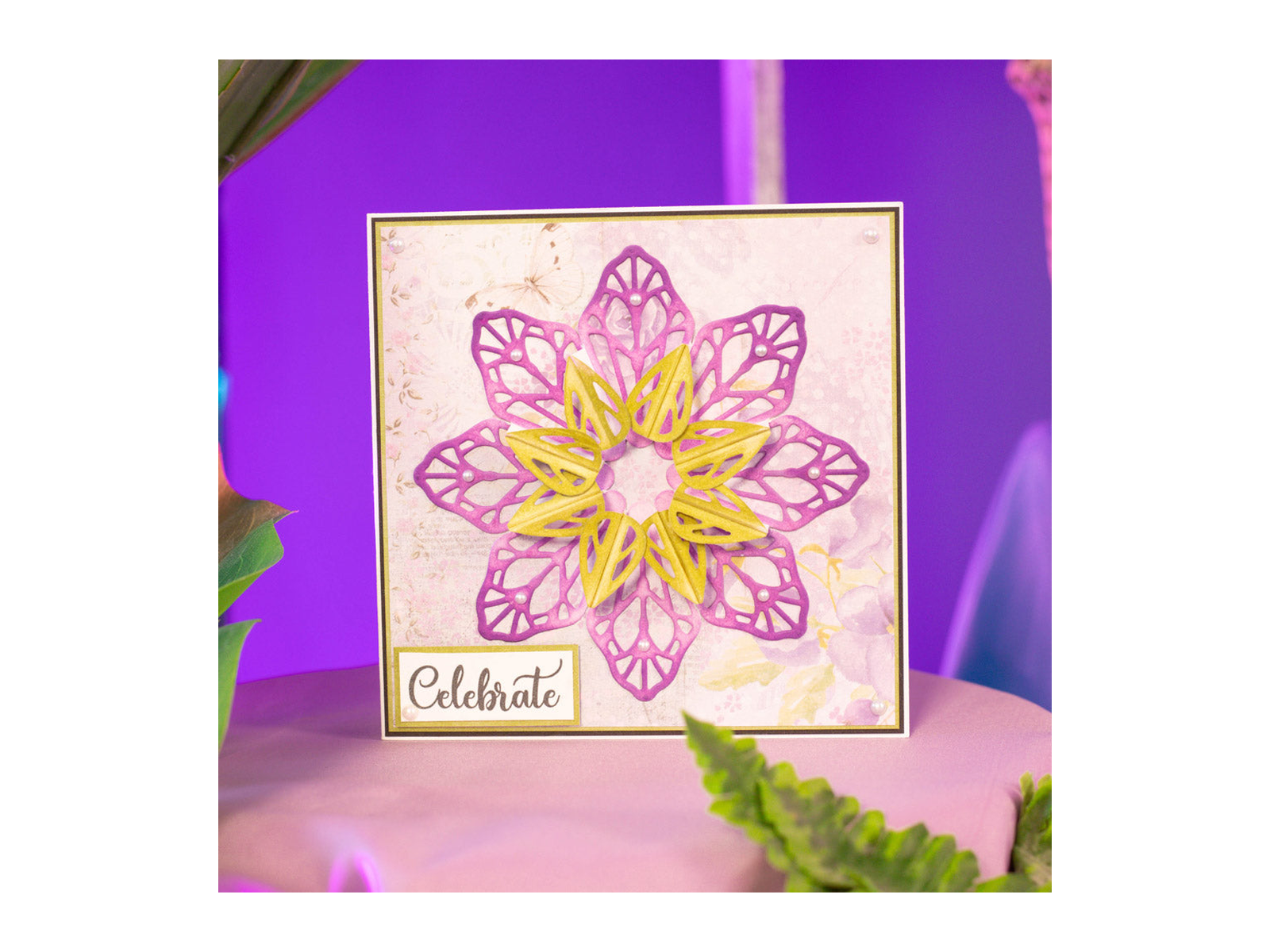 Crafter's Companion Kaleidoscope Origami Die - Flourishing Florals