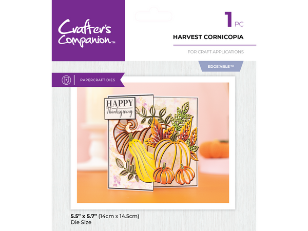 Crafter's Companion Fall Half Create-a-Card Die Collection