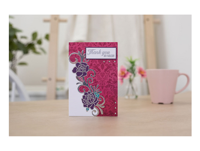 Crafter's Companion Monthly Craft Kit - Grande Floral Swirl Dies