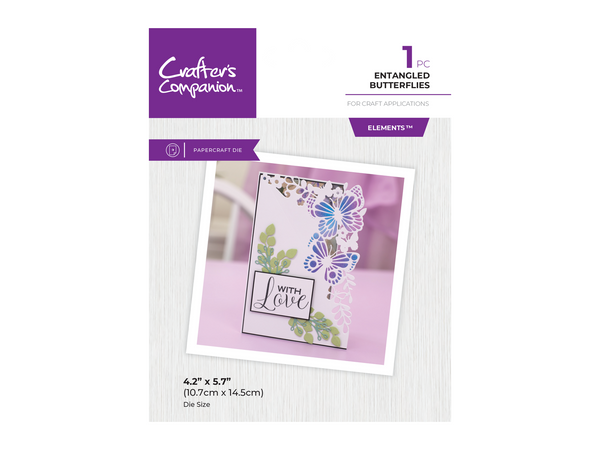 Crafter's Companion Metal Die Edgeable - Entangled Butterflies