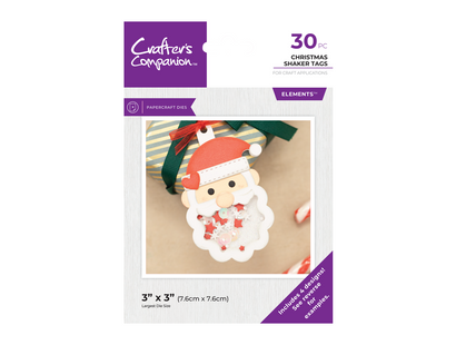 Crafter's Companion Metal Die Elements - Christmas Shaker Tags