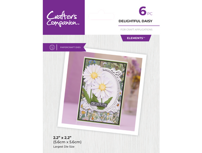 Crafters Companion - Metal Die Elements - Delightful Daisy