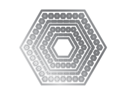 Crafter's Companion Metal Dies Elements - Decorative Nesting Hexagons