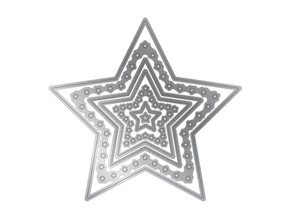 Crafter's Companion Metal Dies Elements - Decorative Nesting Stars