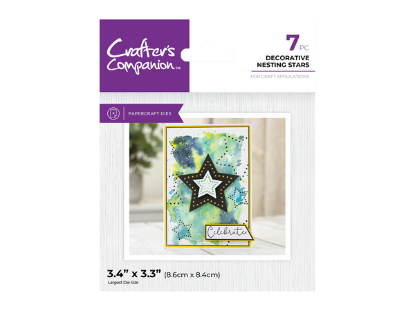 Decorative Nesting Stars Metal Die Set