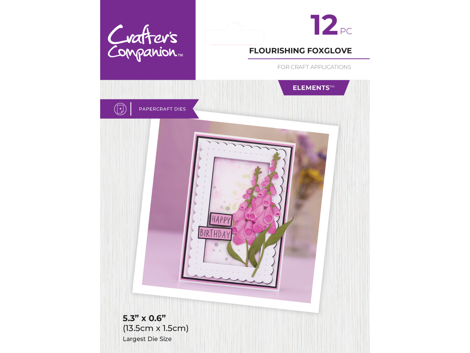 Crafters Companion - Metal Die Elements - Flourishing Foxglove