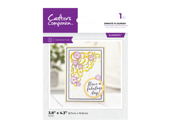 Crafter's Companion Metal Die Elements - Ornate Flourish