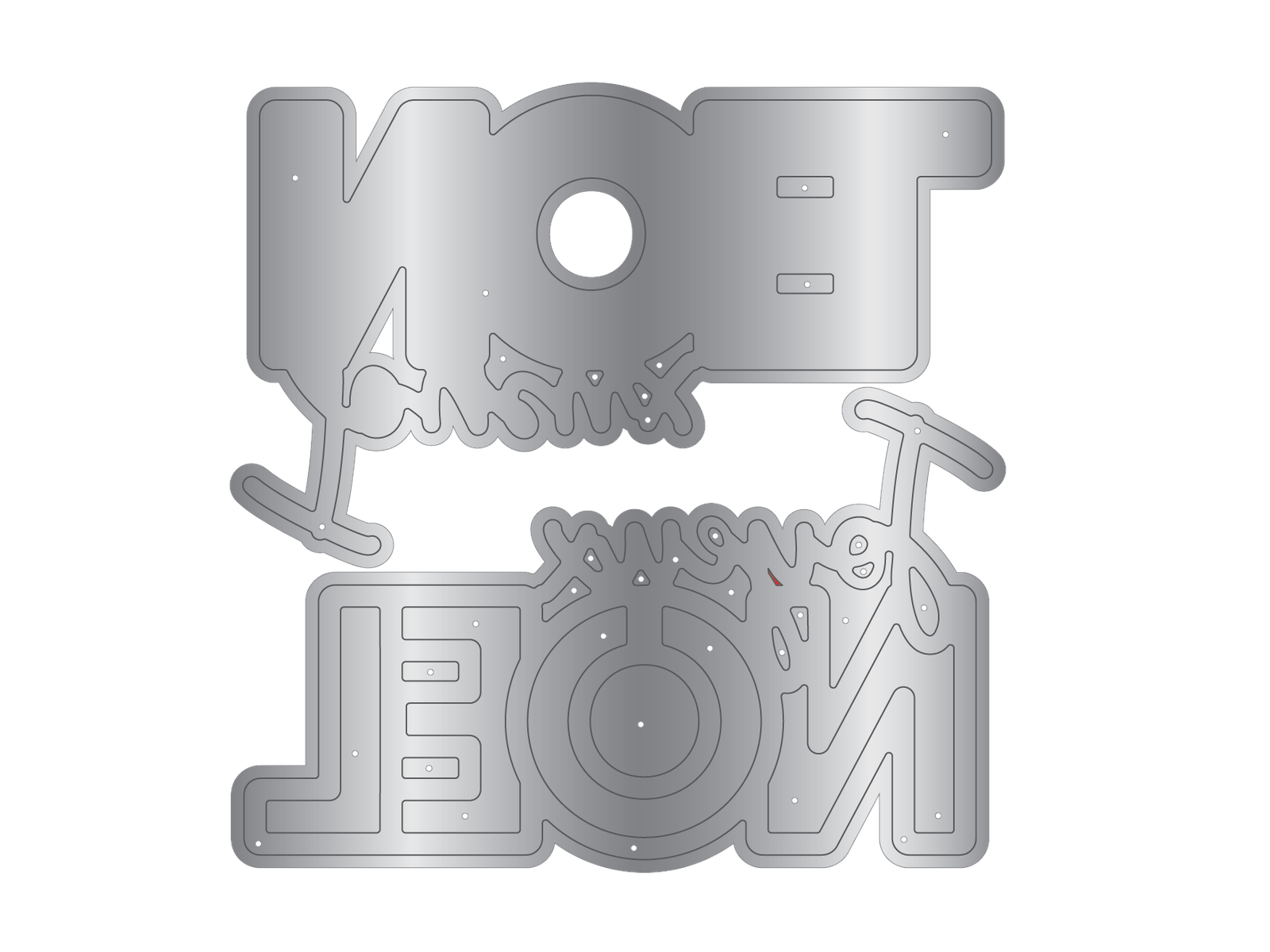 Crafter's Companion Metal Die Expression - Joyeux Noel