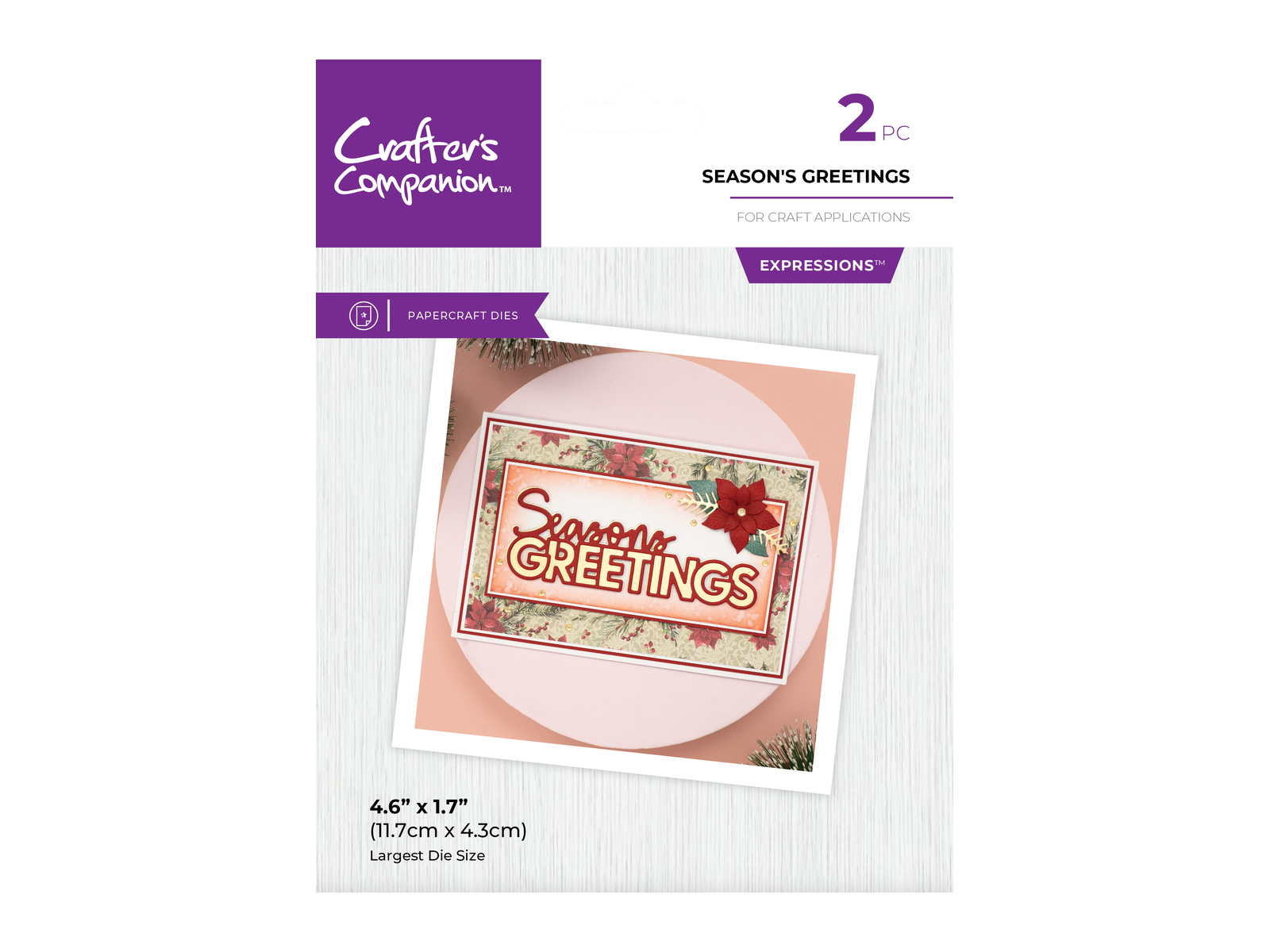 Crafter's Companion Metal Die Expression - Seasons Greetings