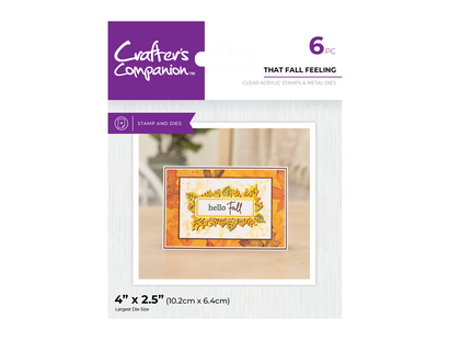 Crafter's Companion Stamp & Die - That Fall Feeling