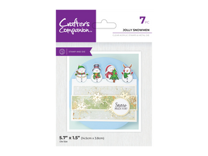 Crafters Companion Stamp and Die - Jolly Snowmen