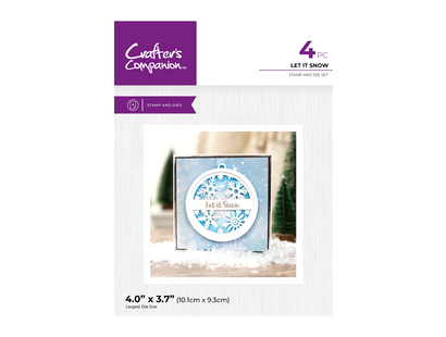 Crafters Companion Stamp and Die - Let it Snow