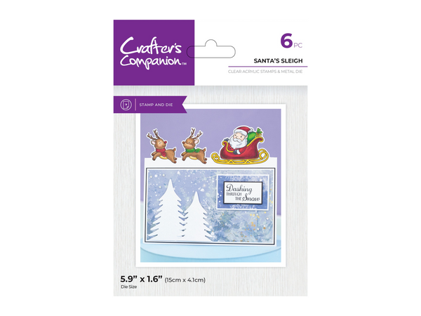 Santa's Sleigh Stamp and Die Set