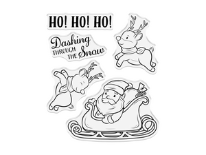 Santa's Sleigh Stamp and Die Set