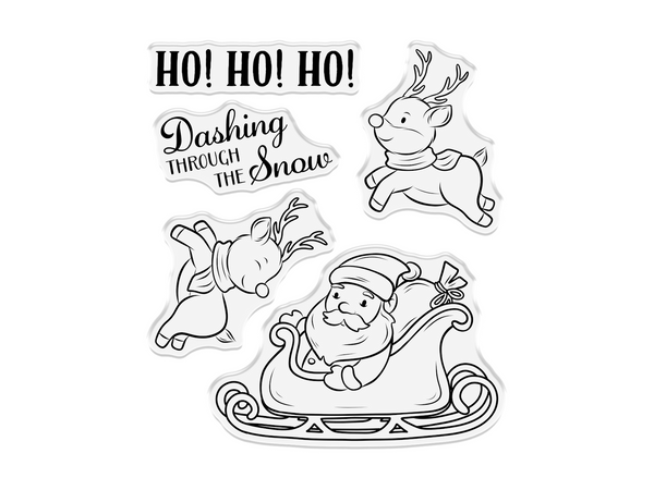 Santa's Sleigh Stamp and Die Set