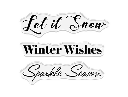 Crafter's Companion Stamp & Die - Winter Snowfall