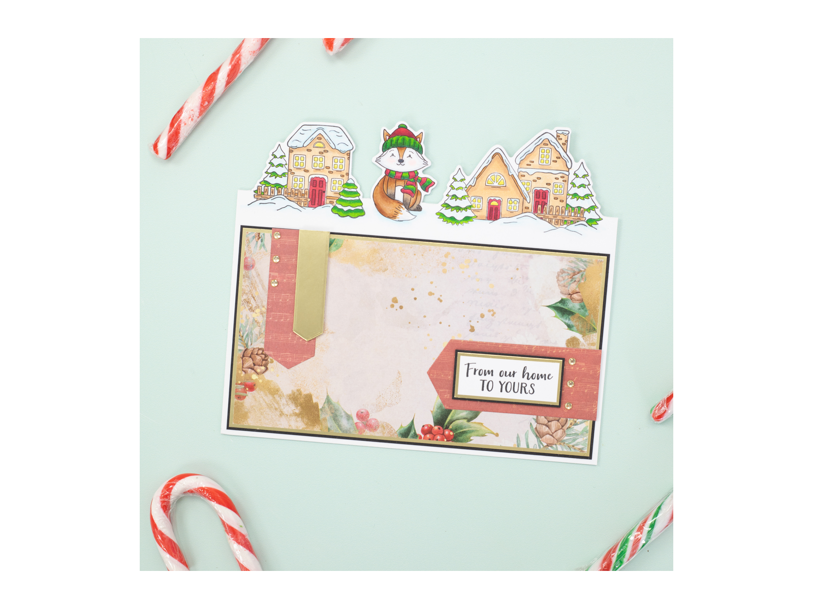 Snowy Village Stamp and Die Set