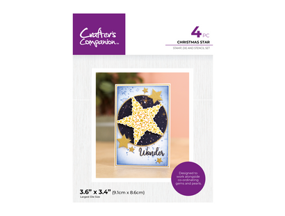 Crafter's Companion Stamp, Die and Stencil Set - Christmas Star