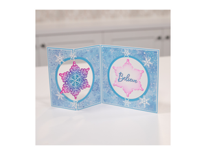 Snowflake Stamp, Die and Stencil Set