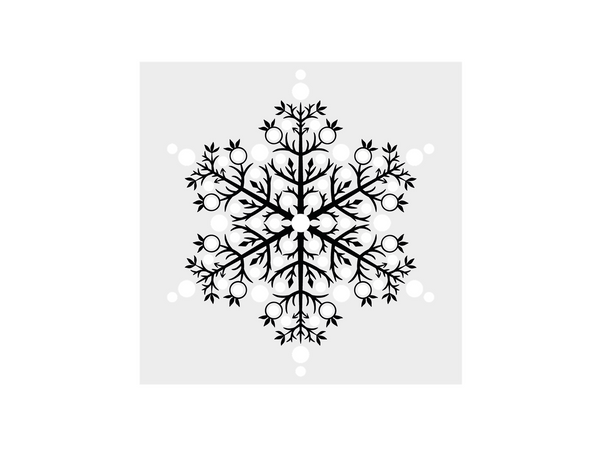 Snowflake Stamp, Die and Stencil Set