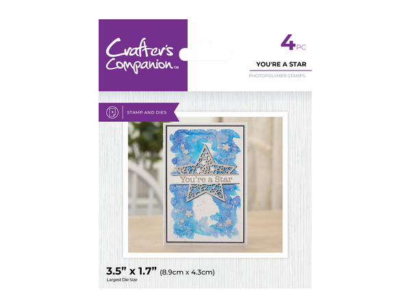 Crafter's Companion Stamp & Die - You're a Star