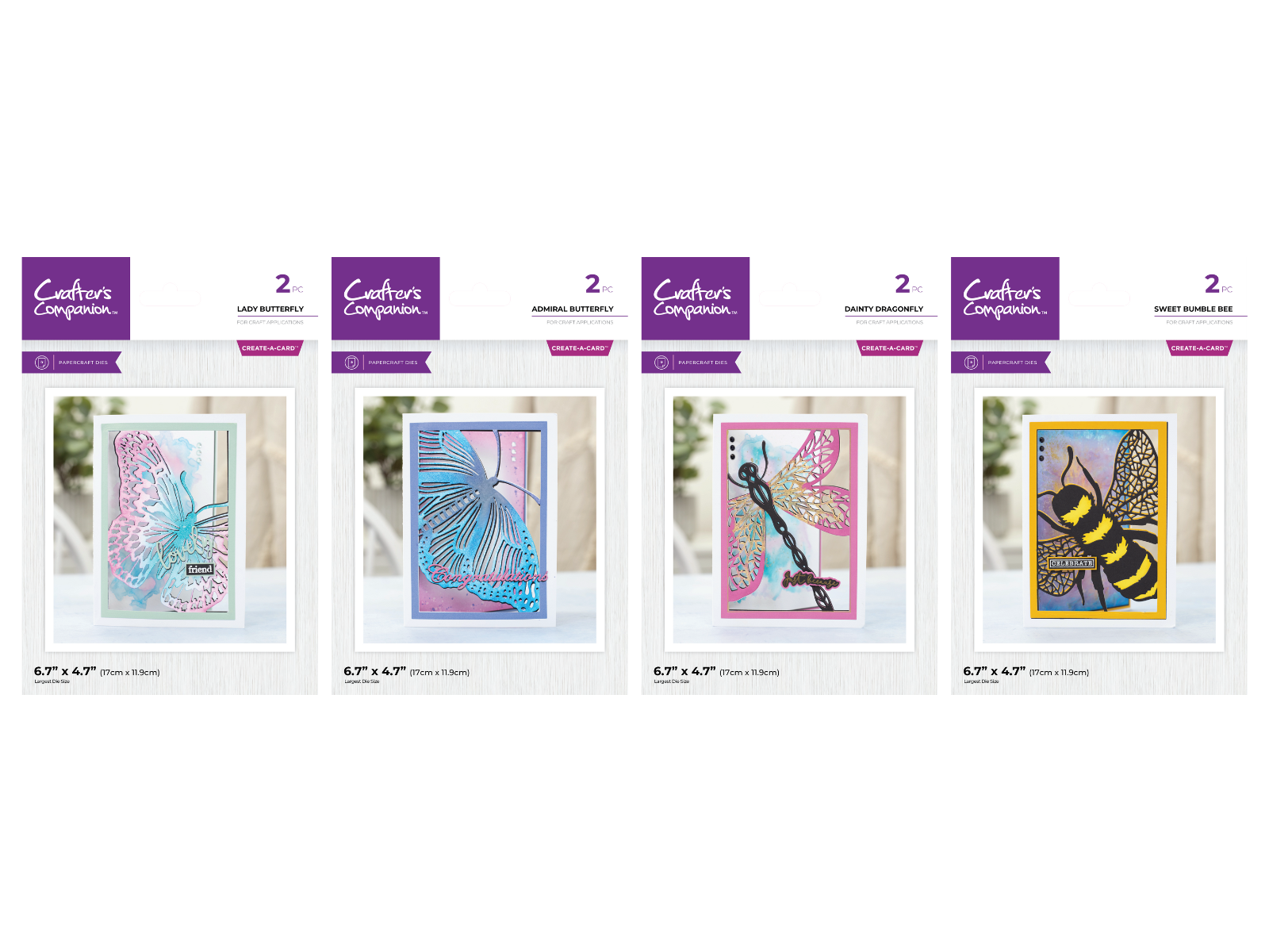 Crafter's Companion Taking Flight Create-a-Card Dies Collection