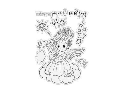 Conie Fong Angel Inspiration Stamp & Die - Twinkle Angel