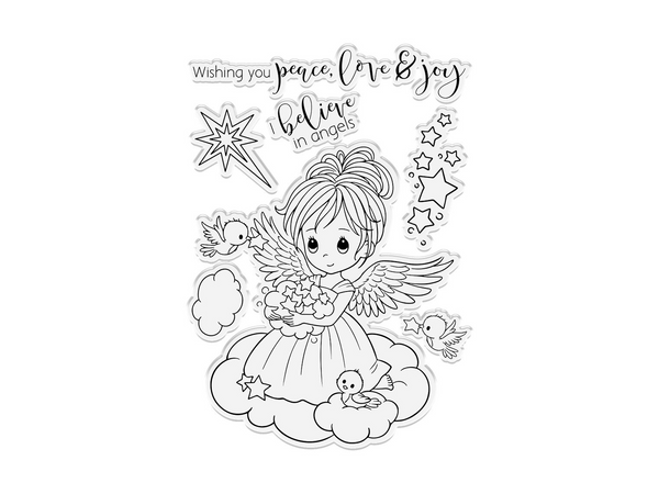 Conie Fong Angel Inspiration Stamp & Die - Twinkle Angel