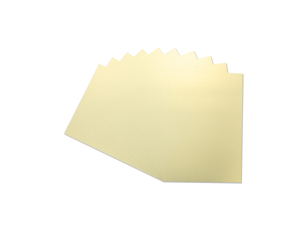 Crafter's Companion Centura Pearl Metallic A4 Single Colour 10 Sheet Pack - Solar Gold