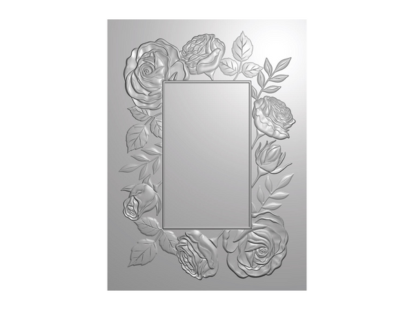 Gemini Embossed Frames Embossing Folder, Die & Stamp Set – Blooming Roses