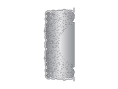 Gemini Frame Edge Embossing Folder & Die - Traditional Lace