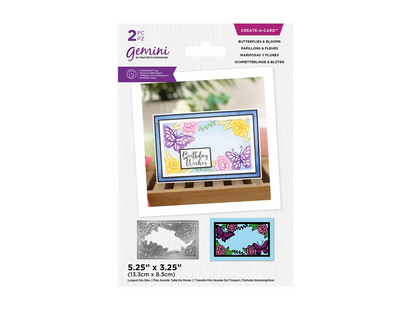 Gemini Create-a-card Paper Piecing Die – Butterflies and Blooms