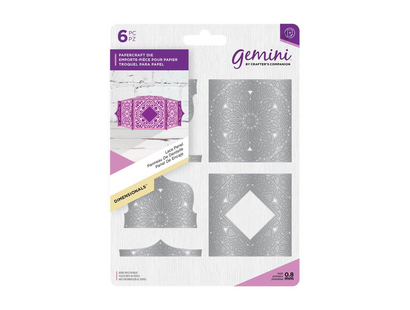 Gemini Die - Create-a-Card Treasure Box Die (Small) - Lace Panel