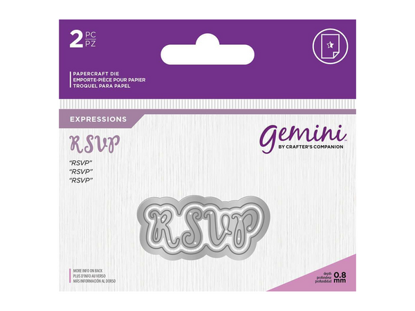 Gemini Expressions Metal Die - RSVP